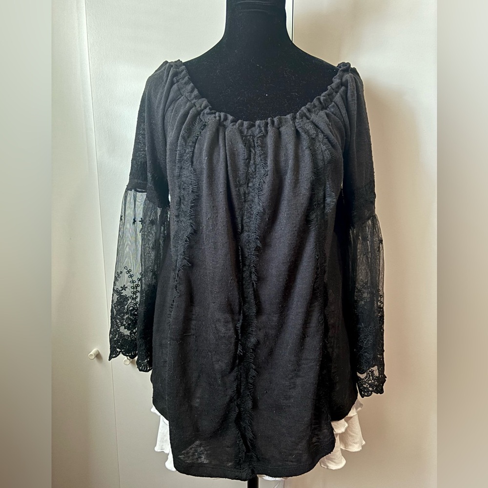 American Rag Cie black blouse
